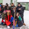 Bei Schneegestöber zogen die Narren durch Aichstetten. Rund 70 Gruppen waren beim Jubiläumssprung mit von der Partie. Die Bilder in unserer Galerie.