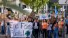 Beim Globalen Klimastreik der Fridays for Future in Kempten nahmen am 1. September 2023 rund 400 Demonstranten teil.