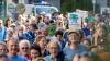 Beim Globalen Klimastreik der Fridays for Future in Kempten nahmen am 1. September 2023 rund 400 Demonstranten teil.