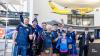 200 schottische Fußballfans landeten am Donnerstag in einer Sondermaschine auf dem Allgäu Airport. Am Freitag spielt ihr Team in München gegen die deutsche Auswahl.