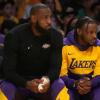 LeBron James und Bronny James spielen zusammen für die L. A. Lakers.