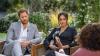 US-Moderatorin Oprah Winfrey (r) spricht bei einem Interview mit Prinz Harry von Großbritannien und seiner Ehefrau Herzogin Meghan.