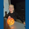 Quirin Sailer (7) aus Markt Wald freut sich schon auf Halloween.