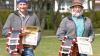 Die Gewinner der Siegerpreise für Bergkäse Sebastian Beck (Alpe Oberberg) und für Alpkäse Bernhard Hartl (Schattwald-Rohrmoos) (von links).