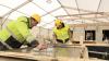 Ausbildung im Kaufbeurer Dienstleistungszentrum des Bauunternehmens Dobler: Boris Breitenbach (links) und Max Kuttler schaffen Bleibendes aus Beton.