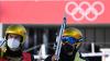 Julian Schmid (r) und Vinzenz Geiger aus Oberstdorf im Allgäu während des Trainings.