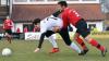 Gestolpert: Der SVO mit Johannes Wagner (in Weiß) verlor das Spitzenspiel gegen Lautrach-Illerbeuren und Martin Keppler 2:3.