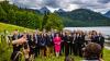 Bayerns Justizminster Georg Eisenreich (CSU) eröffnete die Konferenz seiner Kolleginnen und Kollegen aus den anderen Bundesländern. Zum Gruppenfoto trafen sich die Minister vor dem Alpsee.