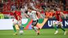 Deutschland vs. Ungarn live im Free-TV und Stream: Beim letzten Aufeinandertreffen im Juni 2022 gab es ein 1:1-Unentschieden. Jonas Hofmann (Bildmitte) erzielte das Tor für Deutschland.