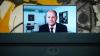 Bundeskanzler Olaf Scholz (SPD) ist bei einer Pressekonferenz am Donnerstag, 29. September, per Video zugeschaltet.