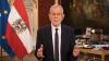 Alexander Van der Bellen, Bundespräsident von Österreich, hält eine Fernsehansprache am Nationalfeiertag.