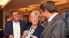 Nicht immer ein Herz und eine Seele, aber langjährige Weggefährten: Angelika Schorer mit Franz Pschierer (links) und Stephan Stracke nach der Bundestagswahl 2021 bei der CSU-Wahlparty in Kaufbeuren.