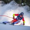 Der Skirennfahrer Marco Odermatt aus der Schweiz in Aktion. Auch er wird in bei der alpinen Ski-WM 2025 Saalbach antreten.