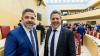 Andreas Kaufmann (links) und Joachim Konrad von der CSU bei der Eröffnungssitzung im Plenarsaal.