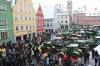 Eine Hauptveranstaltung des Protesttags war in Memmingen ein Zusammentreffen auf dem Marktplatz, wo Vertreter des Bauernverbands und Politiker zu den Demonstrierenden sprachen. Den ganzen Tag über waren auf Memmingens Straßen außerdem hupende Traktorkolonnen mit Plakaten unterwegs.