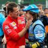 Michael Schumacher musste Fernando Alonso 2005 zum WM-Titel gratulieren. 