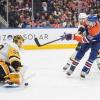 Leon Draisaitl (29) erzielte für die Edmonton Oilers gegen die Pittsburgh Penguins sein viertes Tor der Saison.