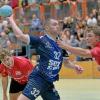 Auffälligster Handballer im Trikot des TSV Niederraunau war diesmal Oliver Blösch (hier im Heimspiel gegen den TSV Aichach). 