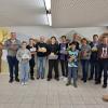 Auf dem Bild von (links) die Preisträger des Abends. 
Christian Decker (3. Preis ), Elena Klose (1. Preis), David Albrecht (2. Preis ), Achim Merten, Mathieu Chappot, Philip Merten, Francesco Knaier, Thomas Metzger, Andrea Metzger, Markus Dosch und Johann Breimeir.