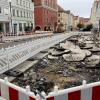 Die Reichsstraße gleicht derzeit einer großen Baustelle.