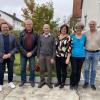 Bürgermeister Toni Schoder und Robert Müller vom TWSV Inchenhofen gratulierten dem Jubilar Werner Riedele. 