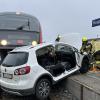 Zu einem schweren Unfall kam es am Bahnübergang zwischen Waltenhausen und Haupeltshofen. 