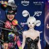 Bill Kaulitz (l) als «Universum» und Leni Klum besuchen die Halloween-Party von Heidi Klum.