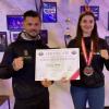 Ein starkes Duo: Kickbox-Weltmeisterin Annalena Kraus (rechts) und ihr Trainer Egzon Gashi (links) vom Sportcenter Neuburg.