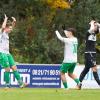 Doppeltorschütze Markus Böck (links) und Mert Sert jubeln über einen Treffer des FC Stätzling beim 3:0-Heimsieg gegen den TSV Meitingen. 