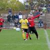 Ex-Profi Dominik Reinhardt (rechts) erzielte das Goldene Tor beim 1:0-Sieg der SG Thierhaupten/Baar beim SC Biberbach (links Fabian Meisinger).