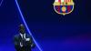 Yaya Toure, ehemaliger Fußballspieler aus der Elfenbeinküste, zeigt den Namen des FC Barcelona bei der Auslosung.