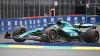 Aston-Martin-Pilot Fernando Alonso hofft auf ein gutes Ergebnis beim Rennen in Bacelona.