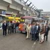 Mit einem Oldtimer-Bus von 1949 ist eine Gruppe Mindelheimer zur Oldtimer-Messe nach Bologna gefahren - und angekommen!