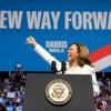 Die demokratische Präsidentschaftskandidatin und US-Vizepräsidentin Kamala Harris verspricht ihren Wählerinnen und Wählern einen neuen Weg in die Zukunft («A new way forward»). (Archivbild)