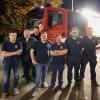 Das neue LF 10 der Freiwilligen Feuerwehr Behlingen-Ried nach seiner Ankunft an seinem Standort. Auf dem Bild von links:
Stellvertretender Kommandant Simon Saur, Bürgermeister Thorsten Wick, Moritz Fischer (Maschinist), Patrick Waimer (Zeugwart), 
Manuel Schindler (Gerätewart), Raffael Rösner (Zugführer) und Kommandant Dominik Waimer.