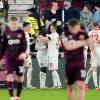 Sirlord Conteh (3. v. l.) traf für Heidenheim zur Führung bei Heart of Midlothian.