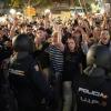 Die Demonstranten in Valencia skandierten unter anderem "Mörder, Mörder".