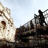 So nah wie noch nie an die „Fontana di Trevi“ - nun möglich über einen Steg.