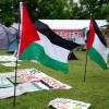 Die Organisatoren des propalästinensischen Protestcamps vor der Münchner Uni haben ihre Zelte abgebrochen. (Archivbild)