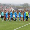 Der TSV Zaisertshofen (grau-rote Trikots) hat sich durch einen 2:0-Heimsieg gegen den TSV Kirchheim (blaue Trikots) die Herbstmeisterschaft in der Kreisklasse Allgäu 2 gesichert. 