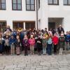 Aichachs Bürgermeister Klaus Habermann bekam im Rathaus Besuch von Schülern der Ludwig-Steub-Schule.