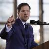 Senator Marco Rubio aus Florida spricht während einer Wahlkampfveranstaltung für den republikanischen Präsidentschaftskandidaten.