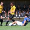 Im Hinspiel hat der TSV Kammlach (gelb-schwarze Trikots) gegen den FC Oberstdorf mit 3:2 die Oberhand behalten.