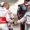 Die beiden Rekordweltmeister: Lewis Hamilton (links) und Michael Schumacher