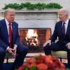 Biden und Trump im Oval Office.