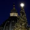 Der Weihnachtsbaum vor dem Petersdom in Rom wird seit Jahren von einer italienischen Gemeinde gespendet. In diesem Jahr laufen Umweltschützer Sturm gegen diese Tradition.