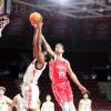 von links Desmond YIAMU (Muenchen), Ferenc GILLE (Leitershfn), 
He-Basketball PRO B, 2024/25, 15.11.24, 
FC Bayern Basketball II vs BG Lessing Leitershofen , Muenchen, BMW Park