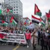 111 Personen wurden bei einer Pro-Palästina-Demo am Samstag in Berlin von der Polizei vorläufig festgenommen.