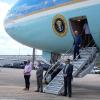 Biden landet auf den Flughafen von Manaus.