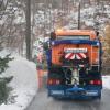 Im Harz rückte bereits der Winterdienst aus.